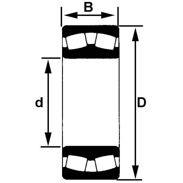 Roulement A Rotule S/ROULEAUX 22208 BKD1C3 référence fournisseur 40124021